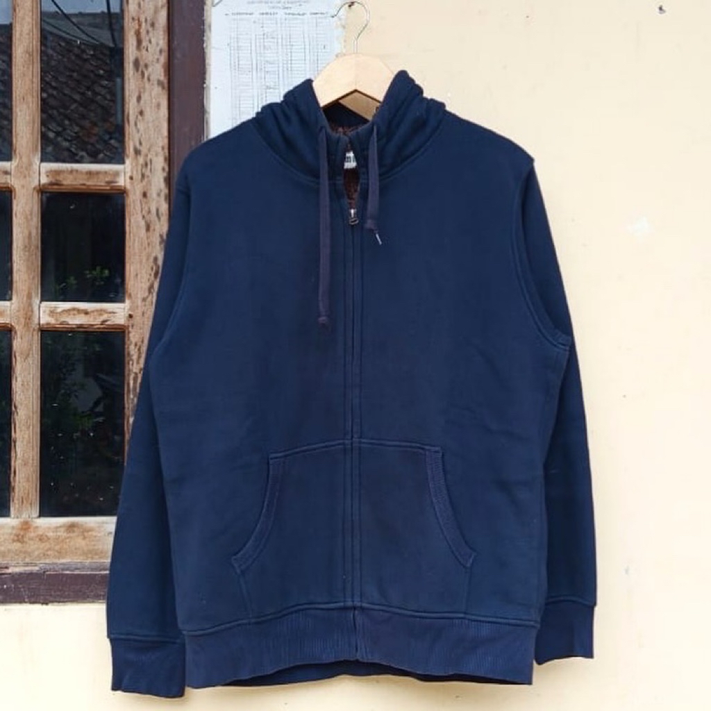 Zipper Uniqlo Sherpa Navy sz XL