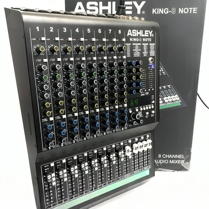 Mixer Audio Bluetooth Ashley King8 Note 8Channel/Mixer Audio Ashley King 8 Note 8Ch USB
