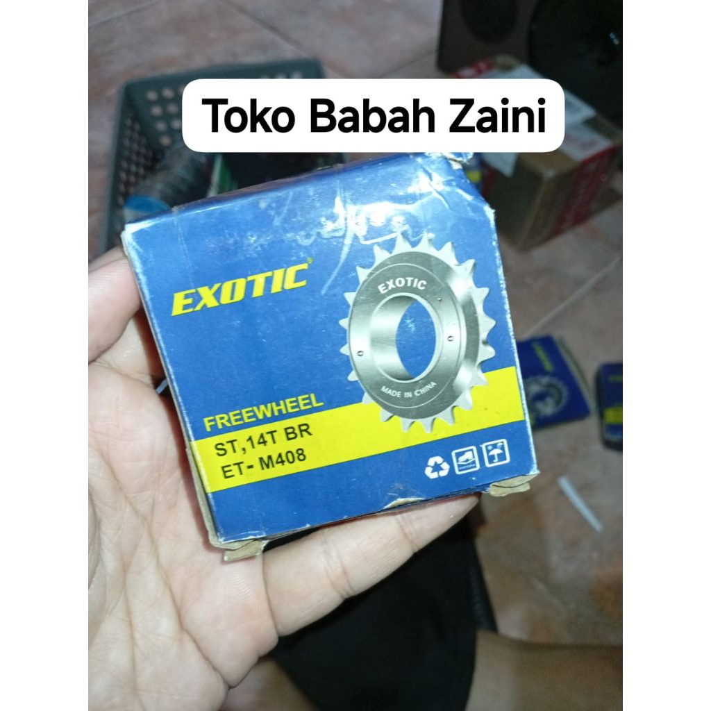 Freewheel/Sprocket/Gear Belakang Sepeda EXOTIC 14T Single Speed Anak Onthel BMX Fixie