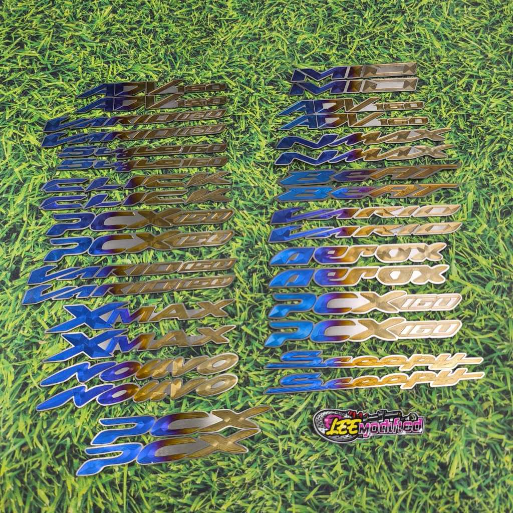 LOGO EMBLEM TITAN ORIGINAL VIET VARIO CLICK PCX NMAX AEROX DLL / EMBLEM BODI TITAN