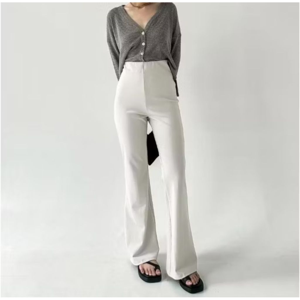 Celana Cutbray Putih (NEW) - Cutbray design fashionable wanita