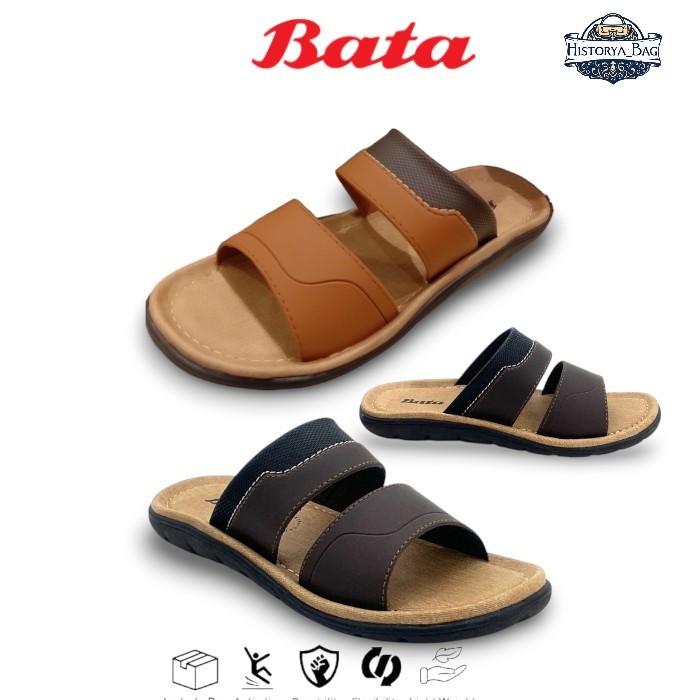 Sandal Bata Pria Salvador Ban 2 Pria Dewasa Model Slop/Sandal Murah Sandal Cowok Lebaran
