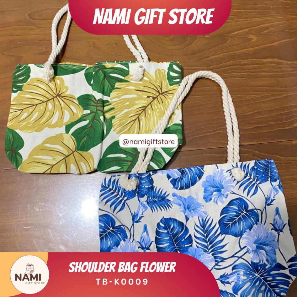 [TB-K0009] NAMI - Shoulder Bag Flower - Tas Bahu Gambar Bunga