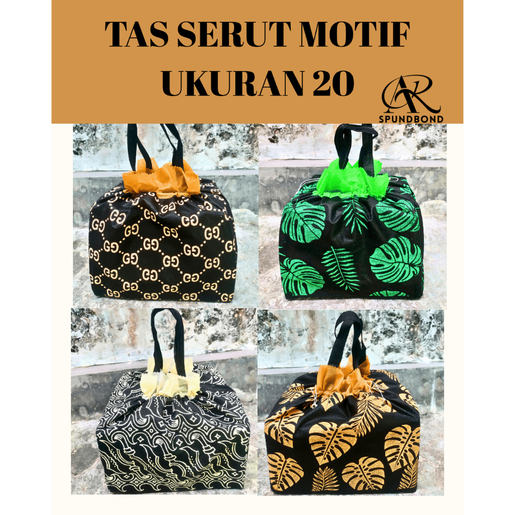 1Lusin Tas Serut 20X20 Murah Untuk Hajatan