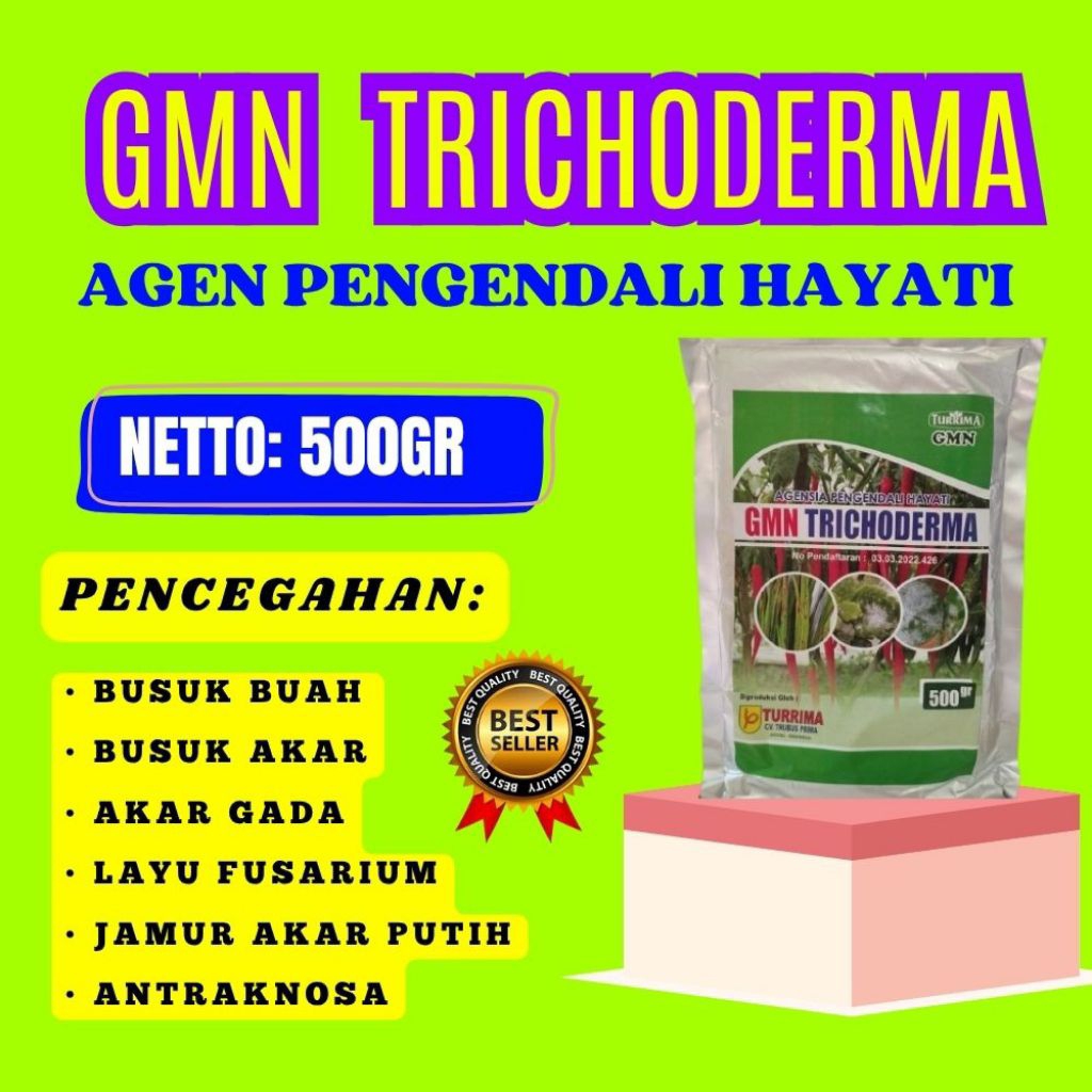 PALING LARIS  Tricoderma Anfush, Tricoderma Asperellum Isi 500gram