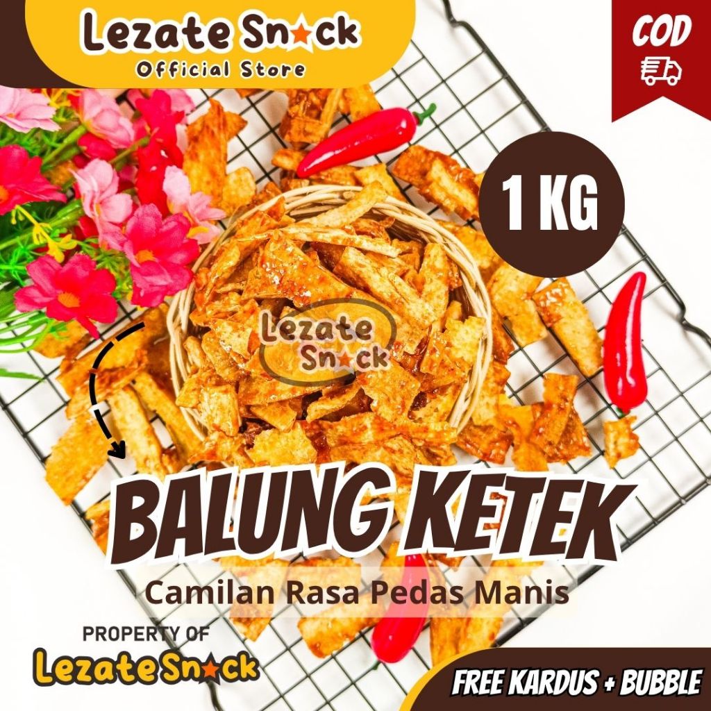 Balung Kethek Pedas Manis 1KG Super Murah / Kripik Singkong Pedas Manis Keripik Singkong Pedas Manis