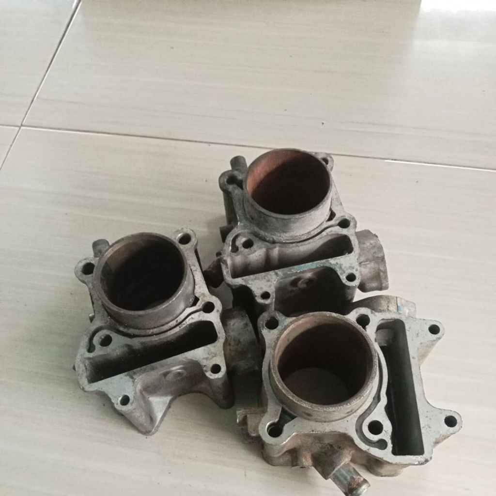 blok boring bahan kosongan honda vario 150 original copotan motor