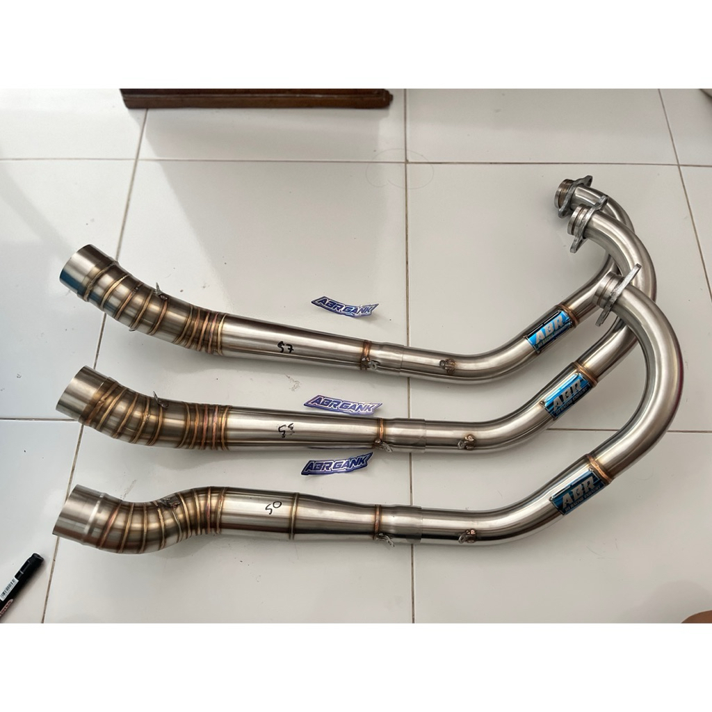 Leheran yamaho Knalpot Abr Racing Exhaust untuk Yamaho Mesin Yamaho Motor Cb Gl Megapro Tiger bahan 