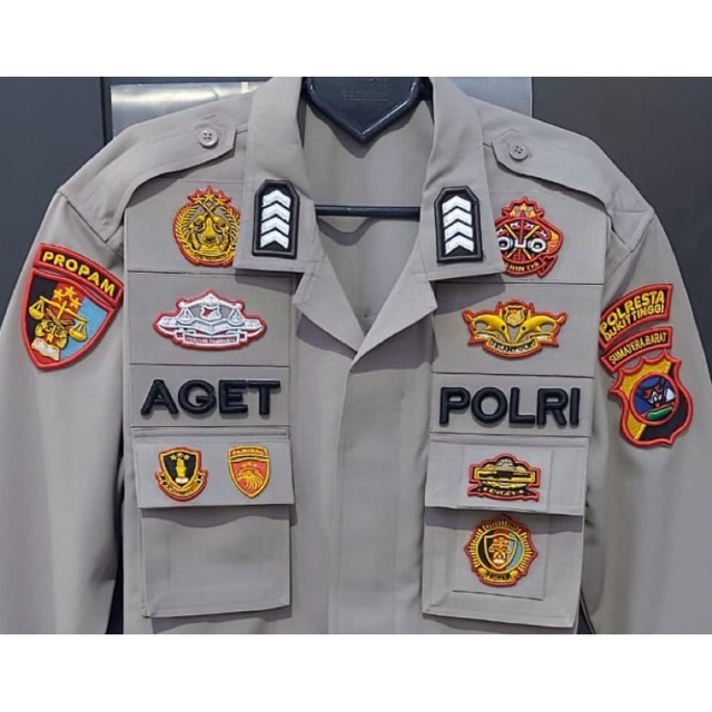 BORDIR LAPISAN PENGERAS ATRIBUT PDLT POLRI