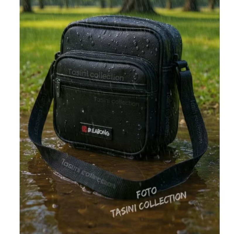 tas selempang pria ukuran besar masuk buku bahan kulit sintetis slmj 002