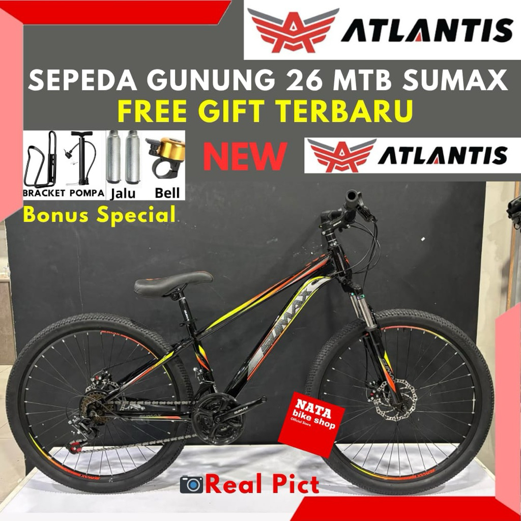 Sepeda Gunung MTB 26 AT Sumax Rem Discbrake Operangigi Terbaru