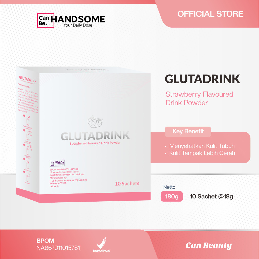 Can Beauty - Kolagen Glutadrink (Collagen drink with extract strawberry)