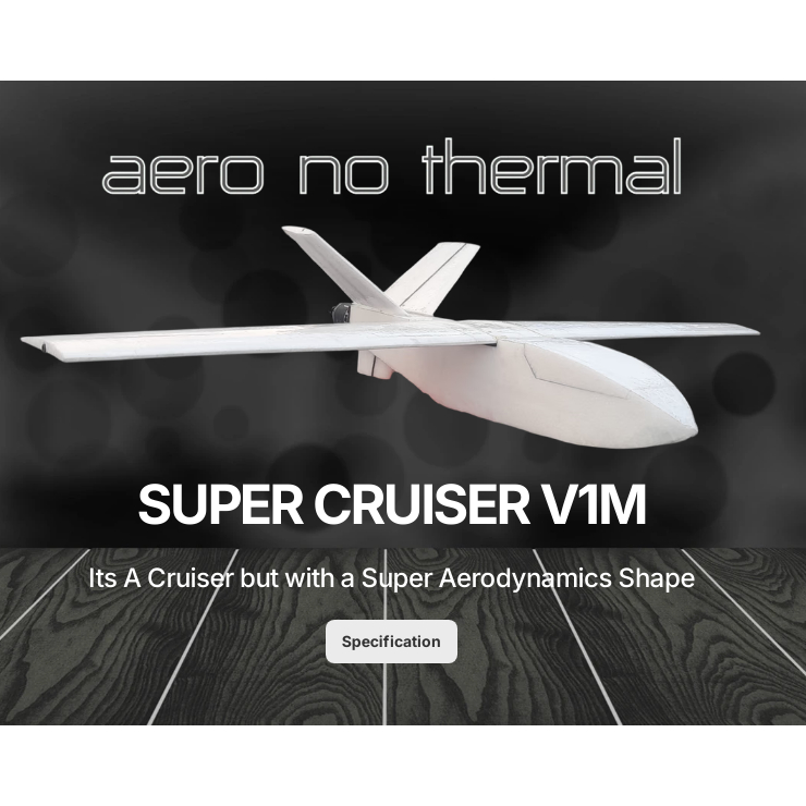 KIT RC Pesawat SUPER CRUISER V1M Aero No Thermal RC KIT Plane | S CRUISER V1M