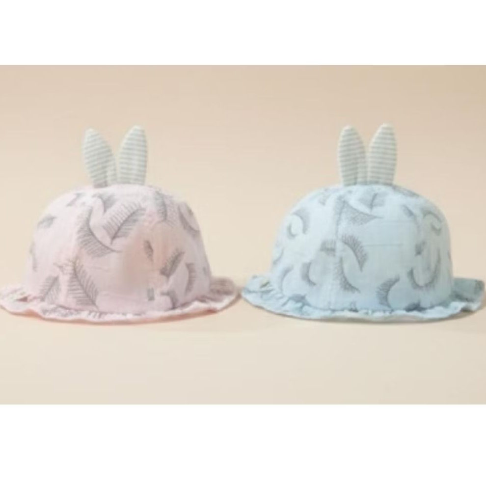 Topi Bucket Rabbit 6Bulan - 3Tahun Topi Bucket 3D Rabbit Anak Perempuan / Topi Pantai/ Topi Bermain/