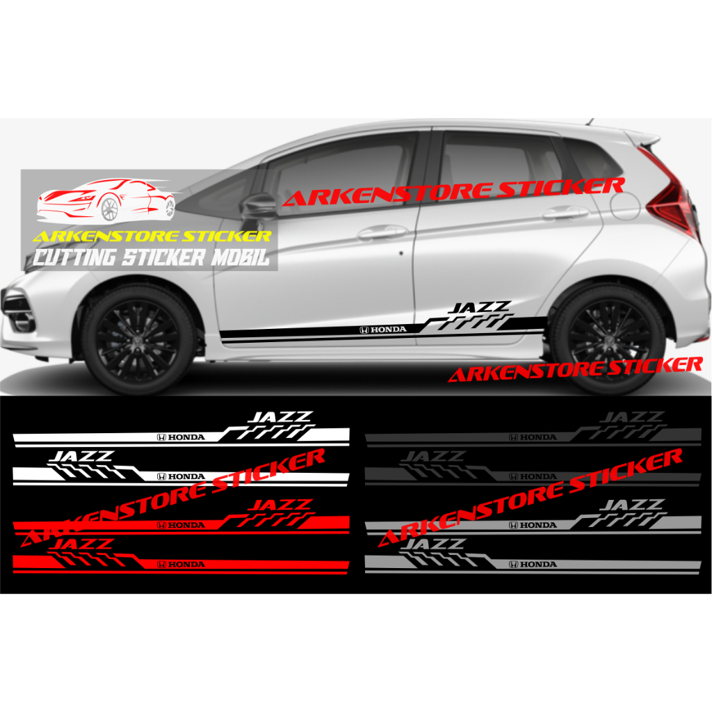 Promo sticker mobil jazz cutting sticker stiker mobil honda jazz stiker jazz