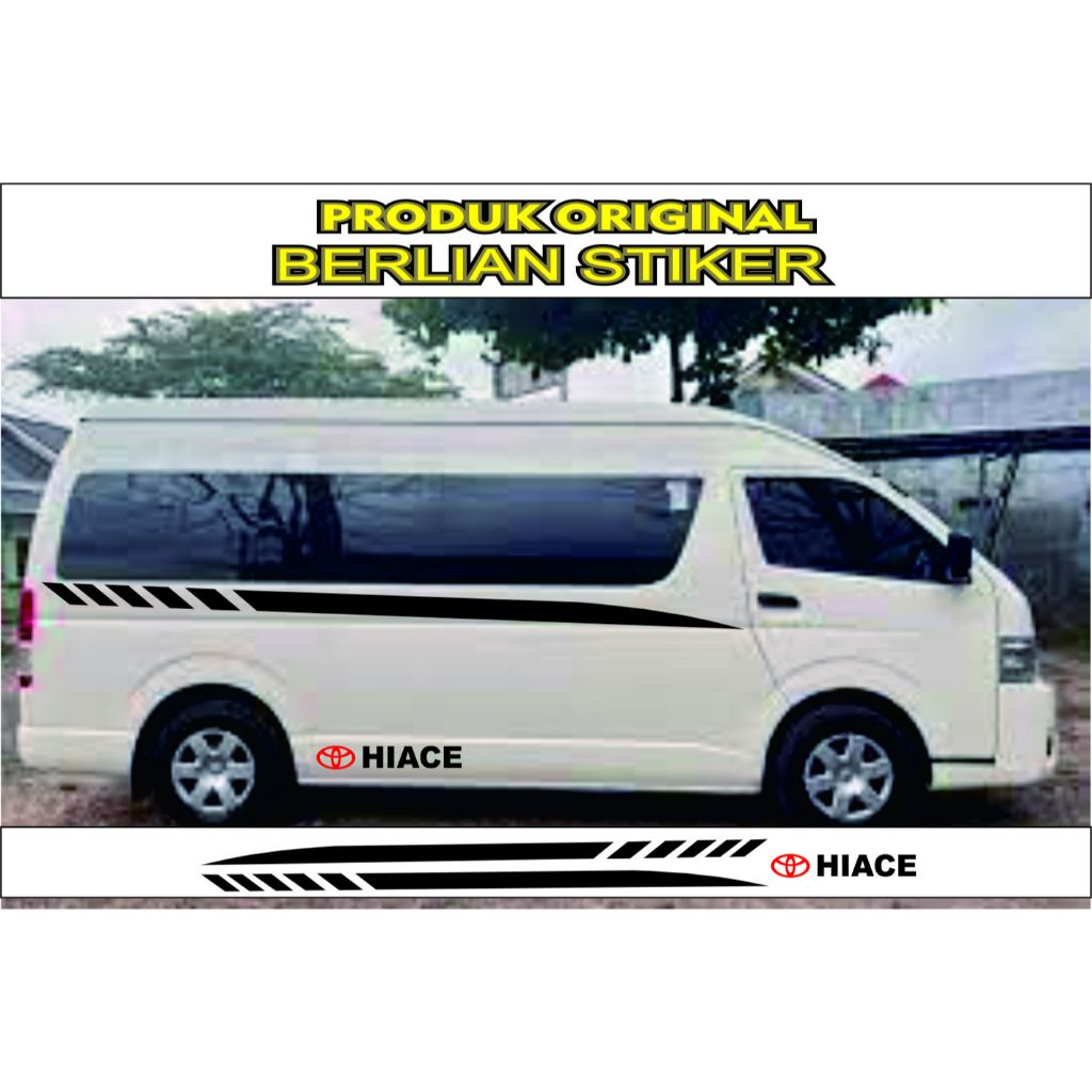 Promo stiker mobil toyota HIACE cutting stiker lis bodi samping keren murah berkualitas elegan all n