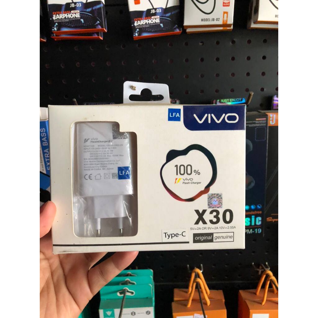 charger vivo x27 x30 x50 pro type c 18W fast charging