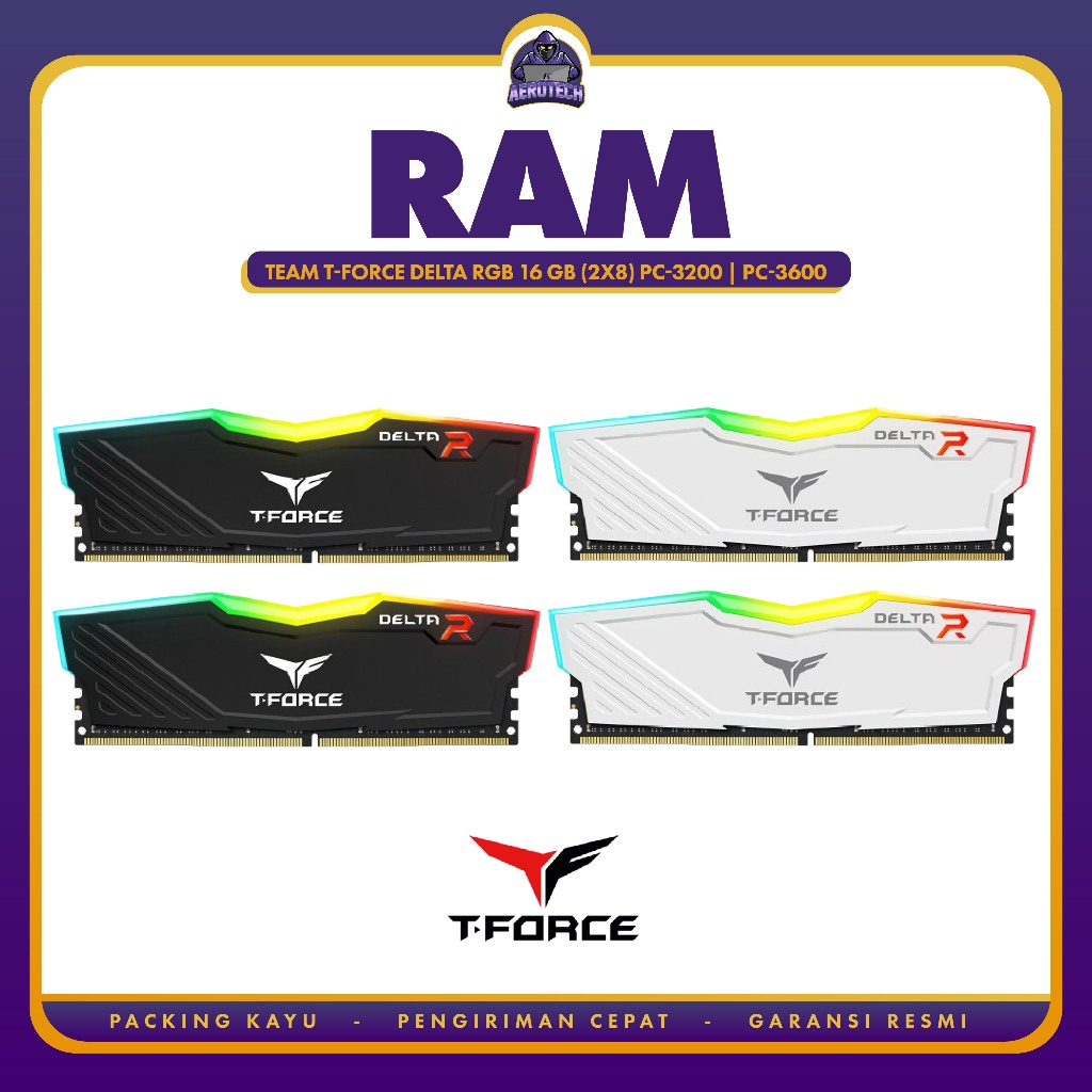 MEMORY TEAM T-Force DELTA RGB 16 GB (2x8GB) PC 3200Mhz | 3600Mhz