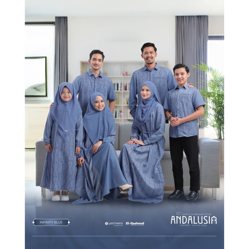 Yasmeera Sarimbit Andalusia - Warna Infinity Blue