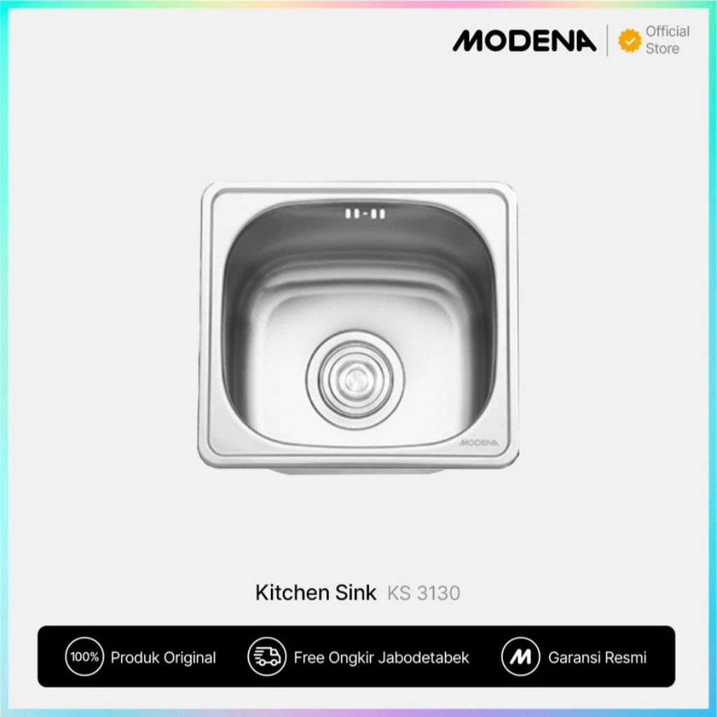 MODENA Kitchen Sink - KS 3130 / Bak Cuci Piring Stainless Steel MODENA KS 3130 / Bak Cuci Piring / K