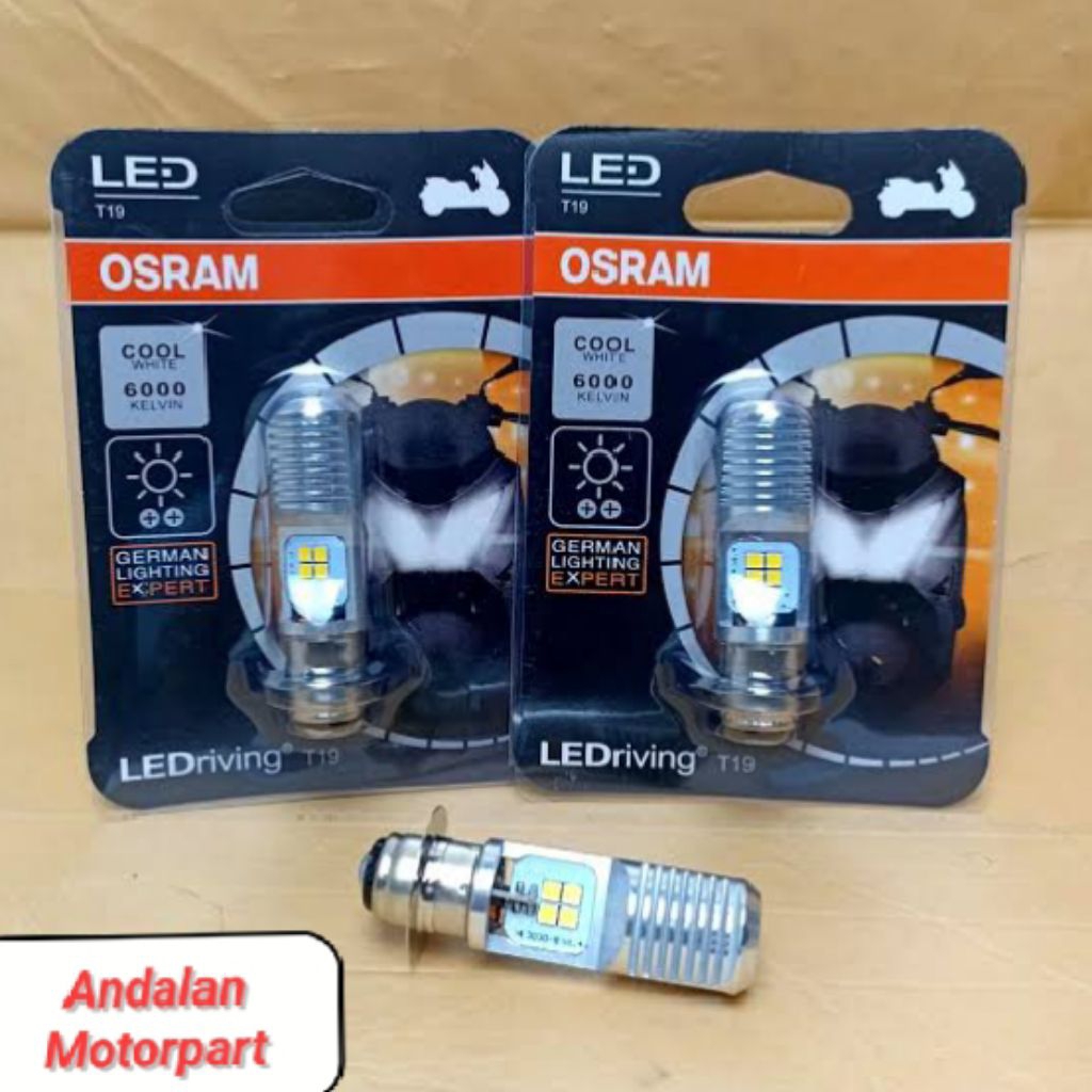 DOP LAMPU Depan BOHLAM LED OS H6 12V K1 WHITE Untuk Motor METIC BEBEK CB MP GL TIGER UNIVERSAL