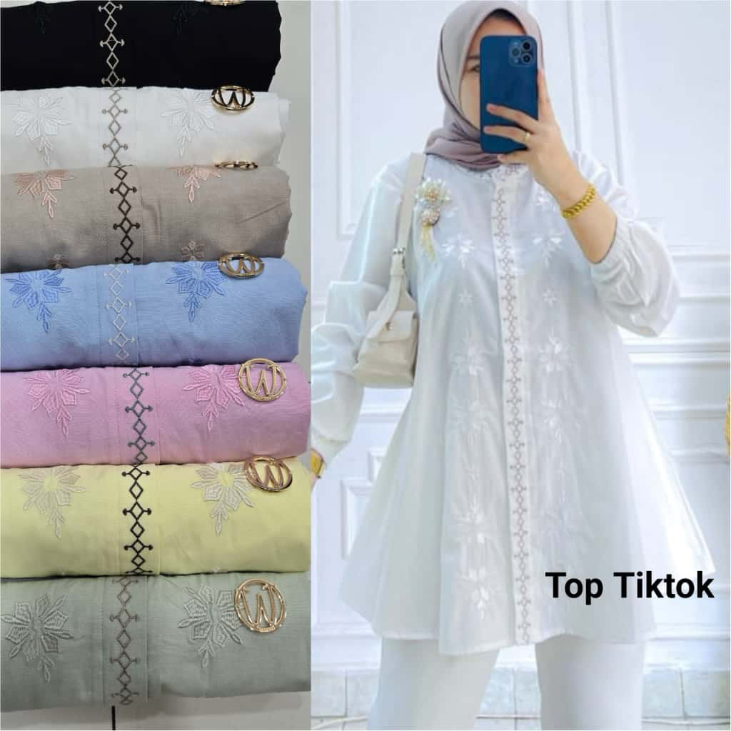 kemeja full bordir ori winody