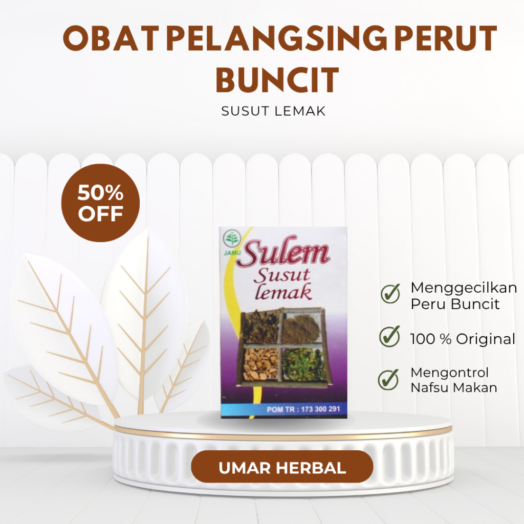 Sulem Obat  Pelangsing Perut Buncit Susut Lemak Original Herbal Bpom Pria Wanita