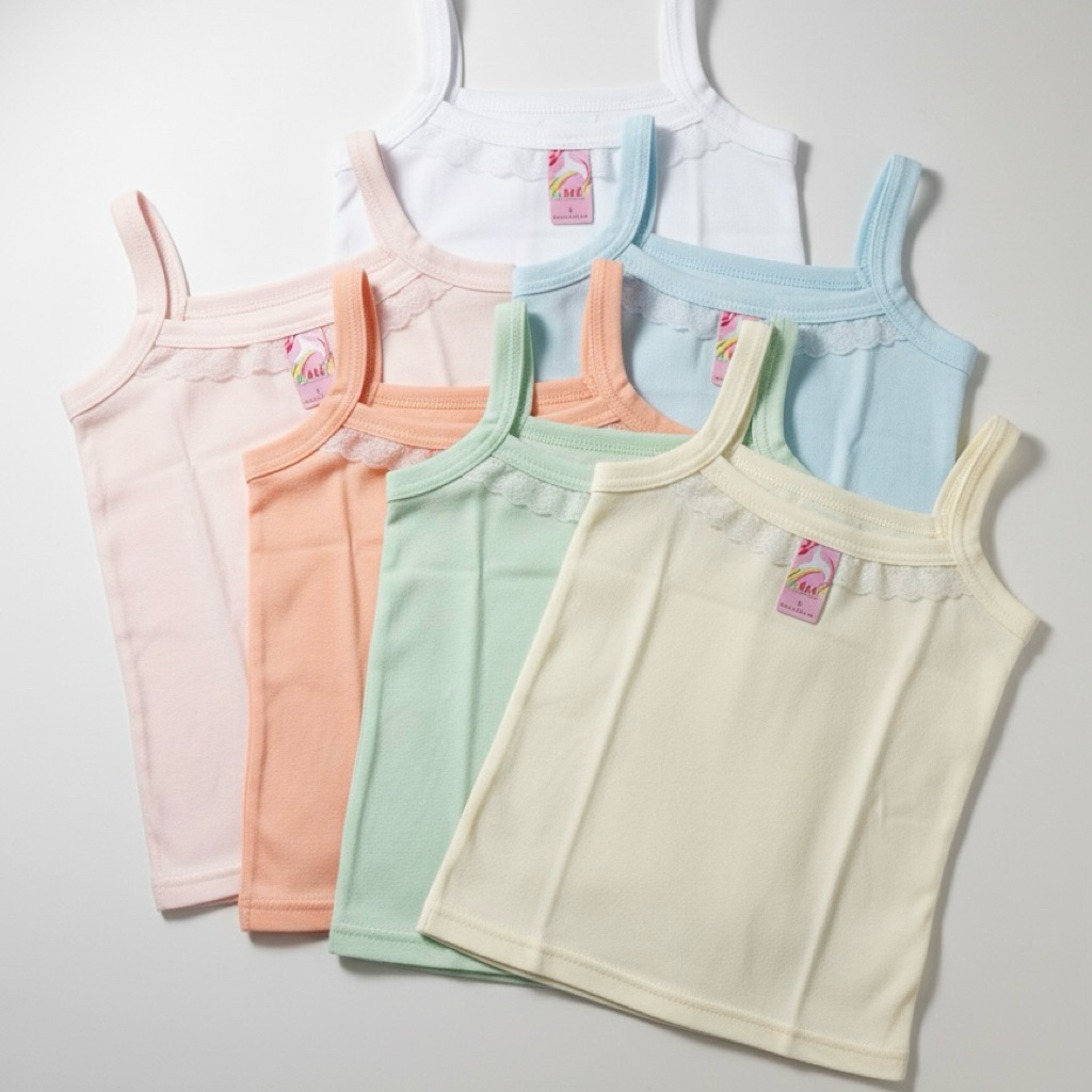 [PROMO BELI 5 PCS BONUS 1 PCS] Tanktop Anak Kamisol Anak Murah Kaos Sporot Anak Perempuan