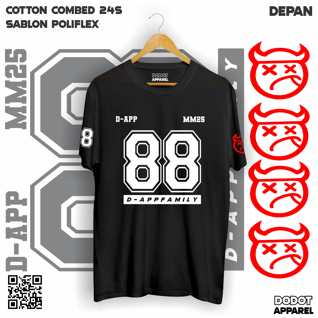 DODOT APPAREL Kaos D-APP 88 FAMILY