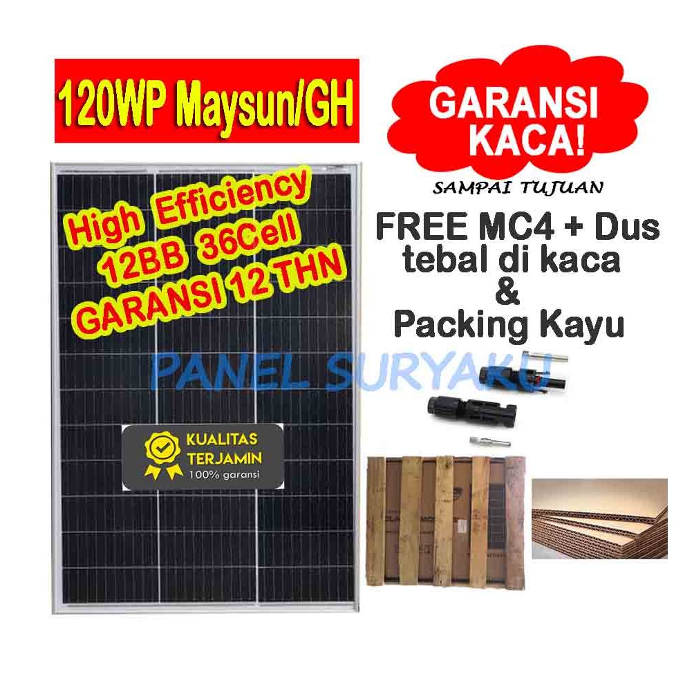 Solar Panel Surya 120wp Mono FREE MC4 Solar Cell 120wp Mono