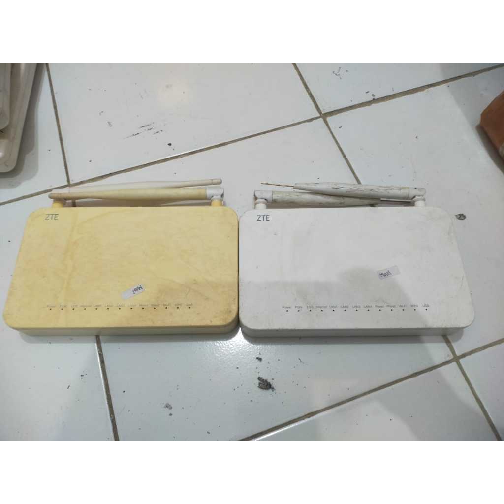 RouterZTE F609 V3 Port Biru Kondisi Rusak