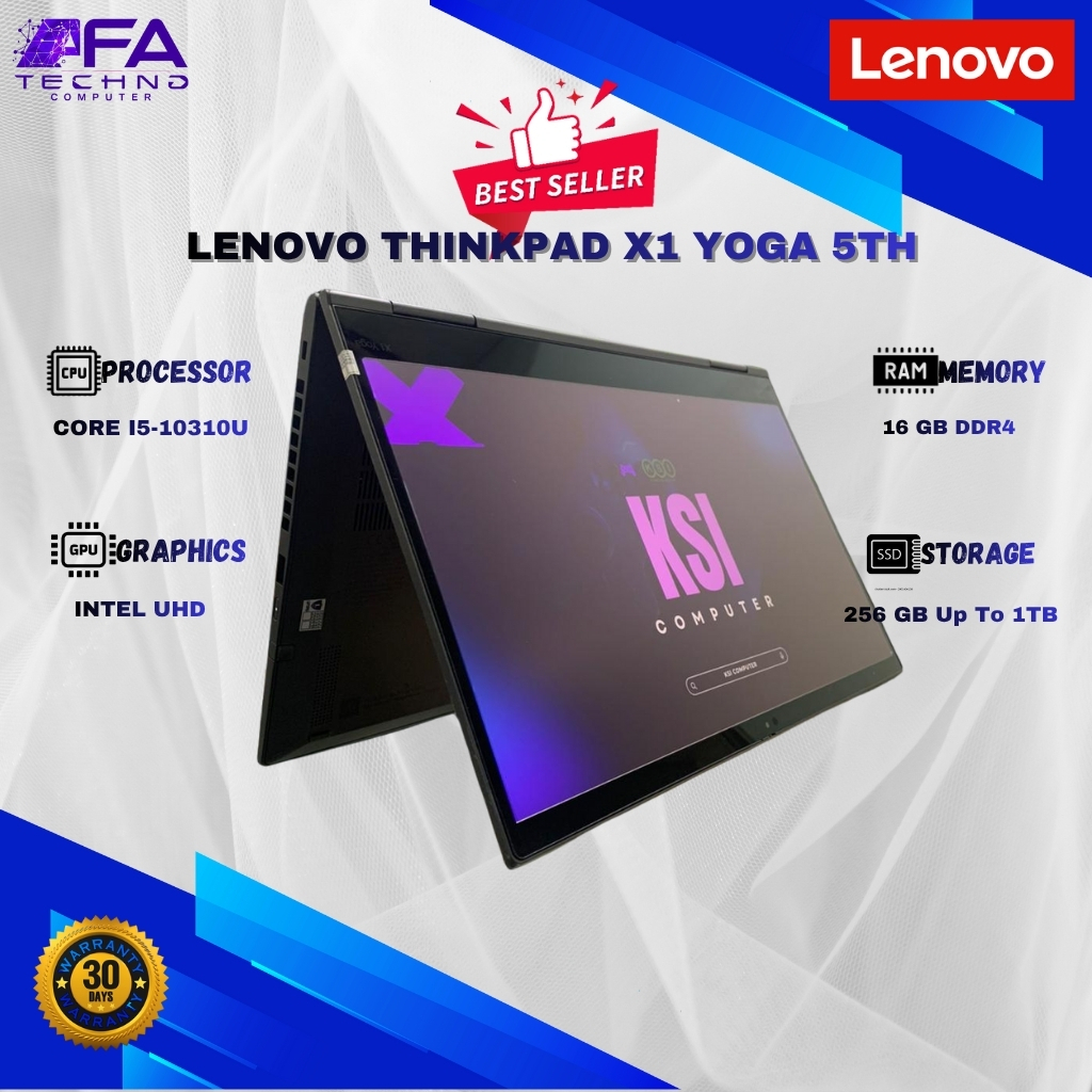 Laptop Lenovo ThinkPad X1 Yoga Gen 5 ( 2 In 1 Touchscreen ) Intel Core I5 Gen 10