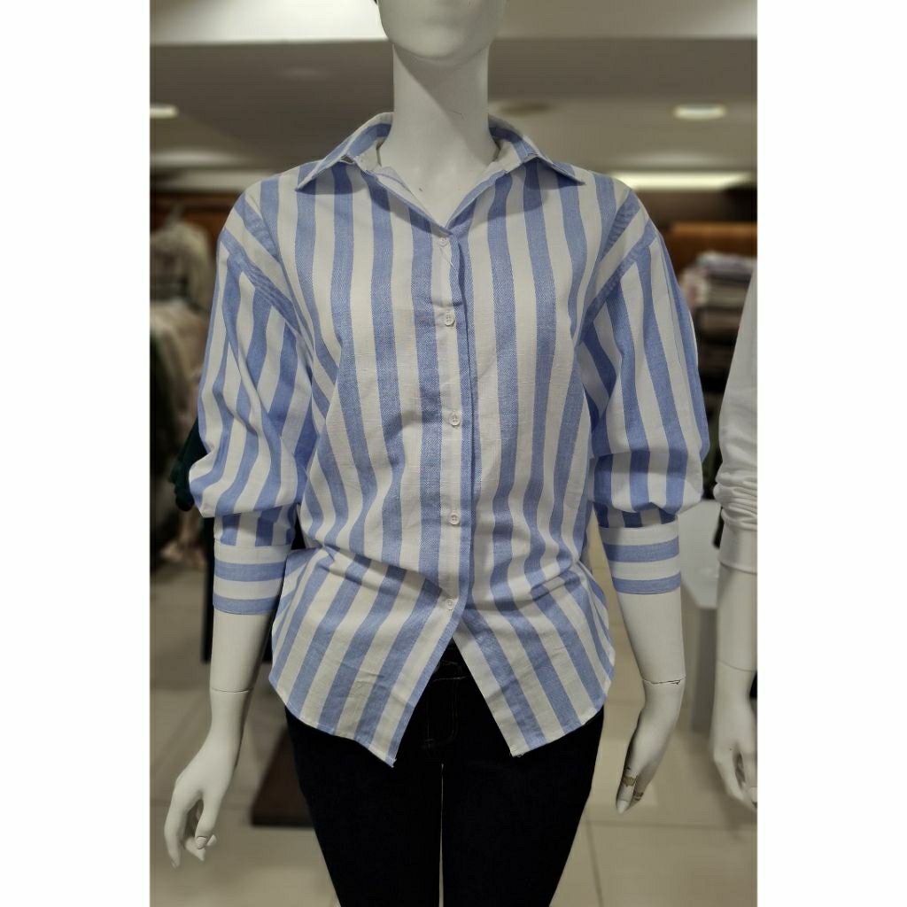 LOGO JEANS - KEMEJA TANGAN PANJANG WANITA LOGO JEANS ORIGINAL