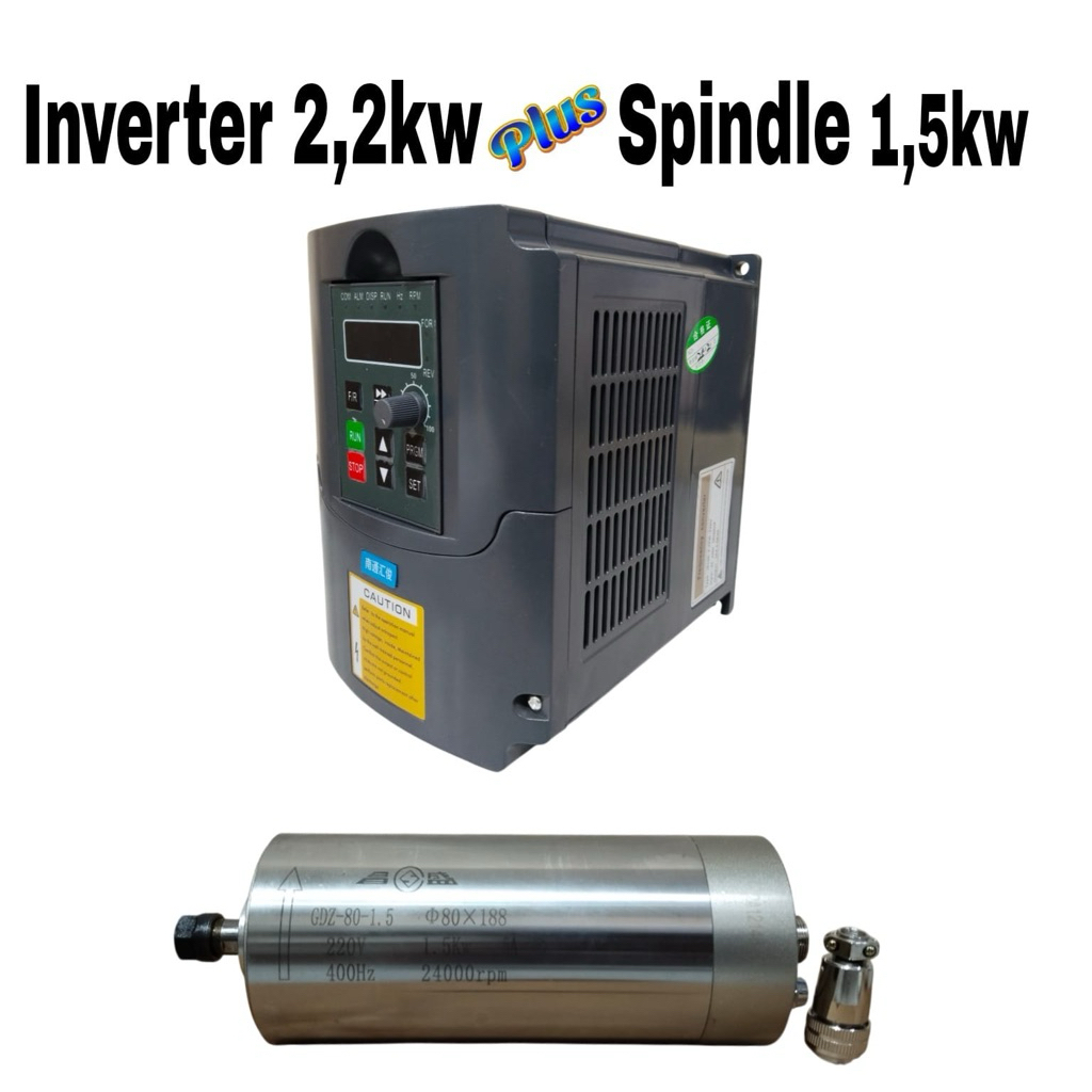 Spindle CNC 1.5Kw Plus Inverter 2.2Kw