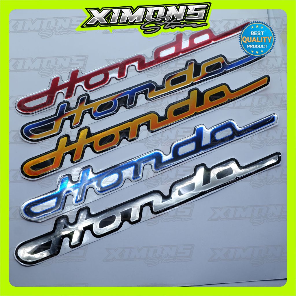 Emblem timbul honda latin / emblem honda latin / emblem honda latin titanium