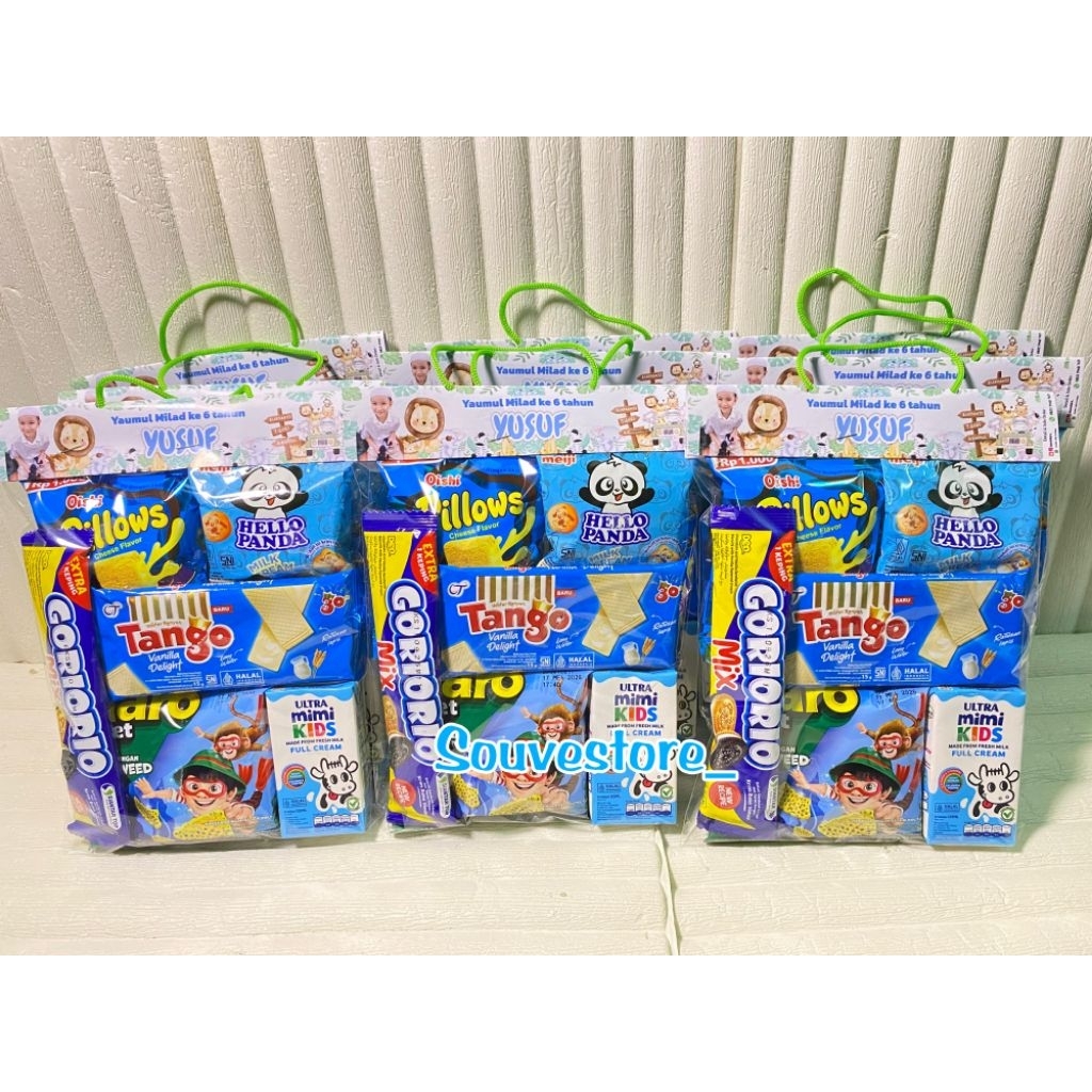 New ✨ Snack serba Biru 12rb an || Paket ulang tahun anak tema warna biru || Parcel snack serba biru 