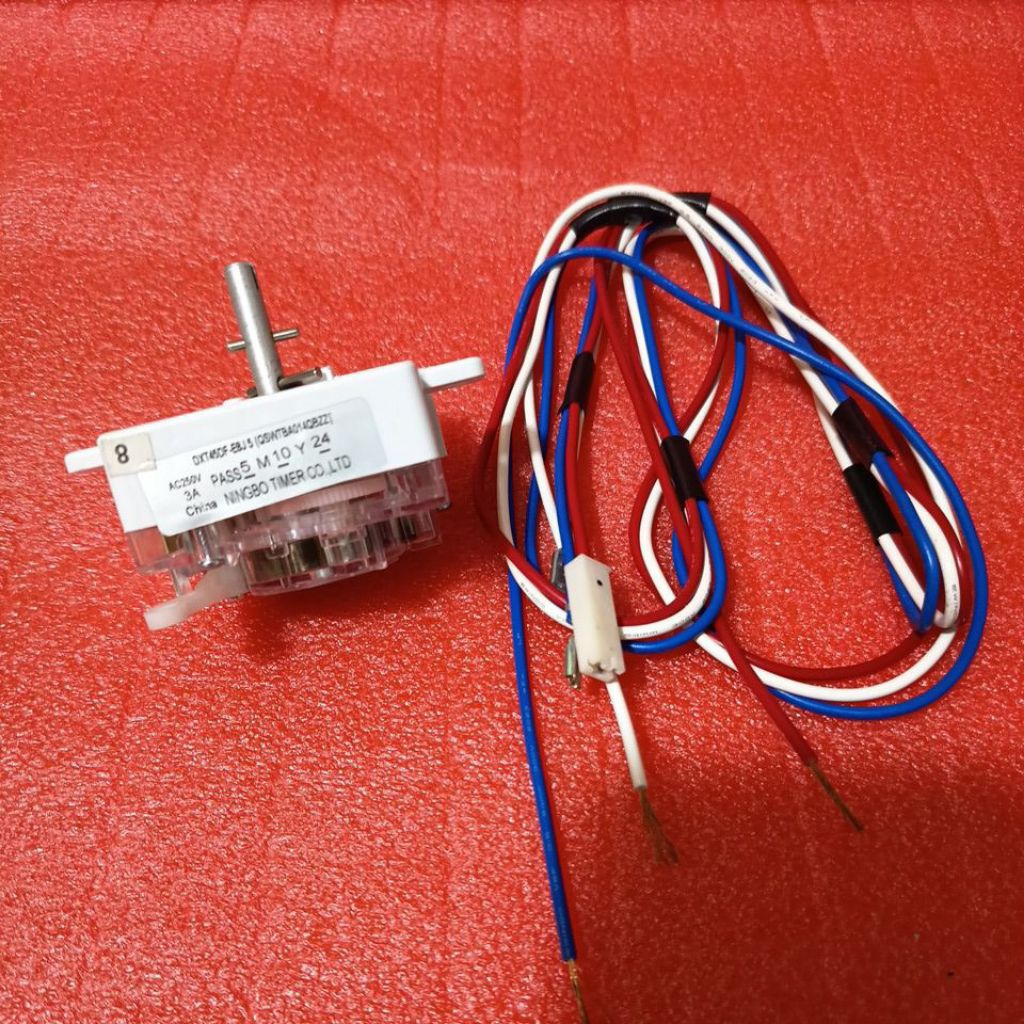 Timer Wash 3 Pin Soket Mesin Cuci Sharp DXT45DF FREE KABEL  Original