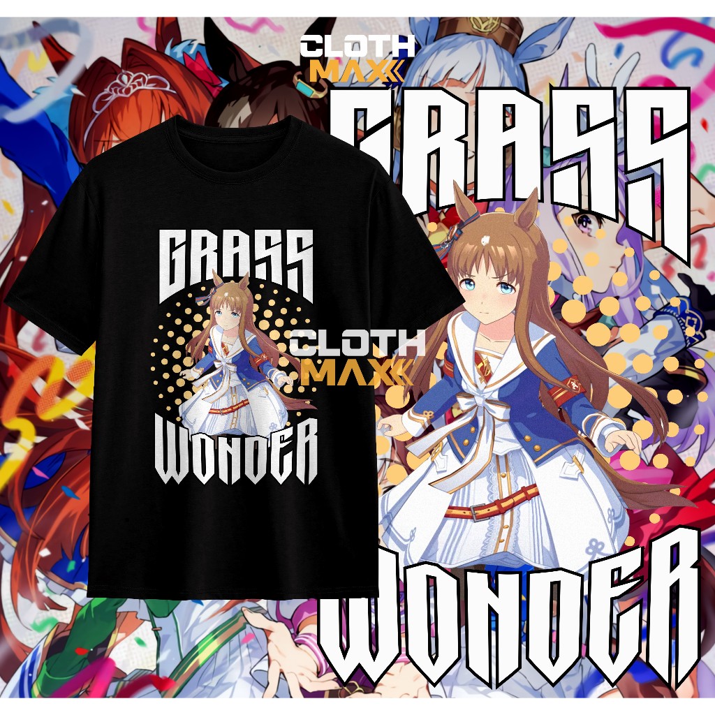 Kaos Baju Grass Wonder Tshirt Dewasa Uma Musume Pretty Derby Game Agnes Tachyon Murah Orfevre Otaku