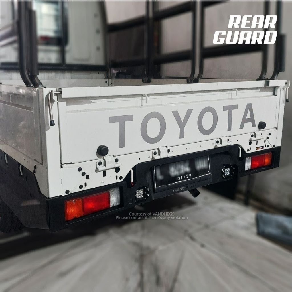 cover bemper belakang hilux rangga