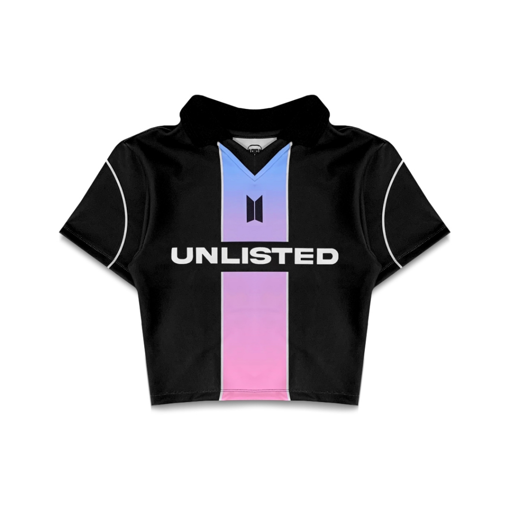 Unlisted People Serendipity Crop Top Tee | Kaos Jersey Crop Wanita Streetwear Aesthetic Kpop BTS Arm