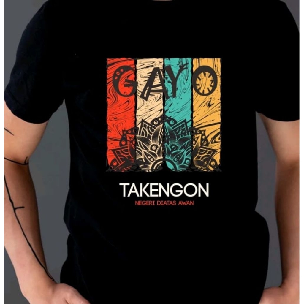 KAOS Distro Aceh Gayo Takengon Negri Di Atas Awan - Kaos Distro Unisex