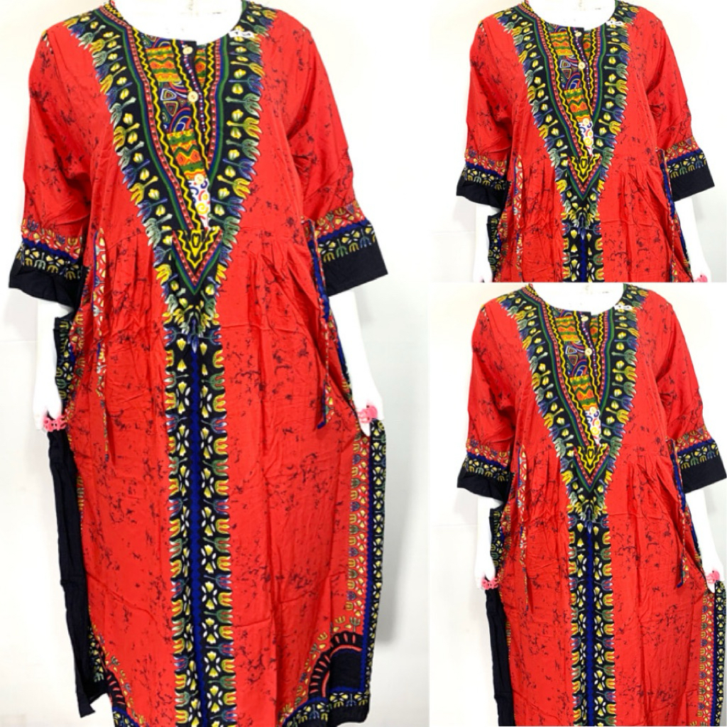 Sikobajutidur - Longdress Gajah Putih Tali 4 | Daster Busui | Daster Gajah putih | Batik Gajah Putih