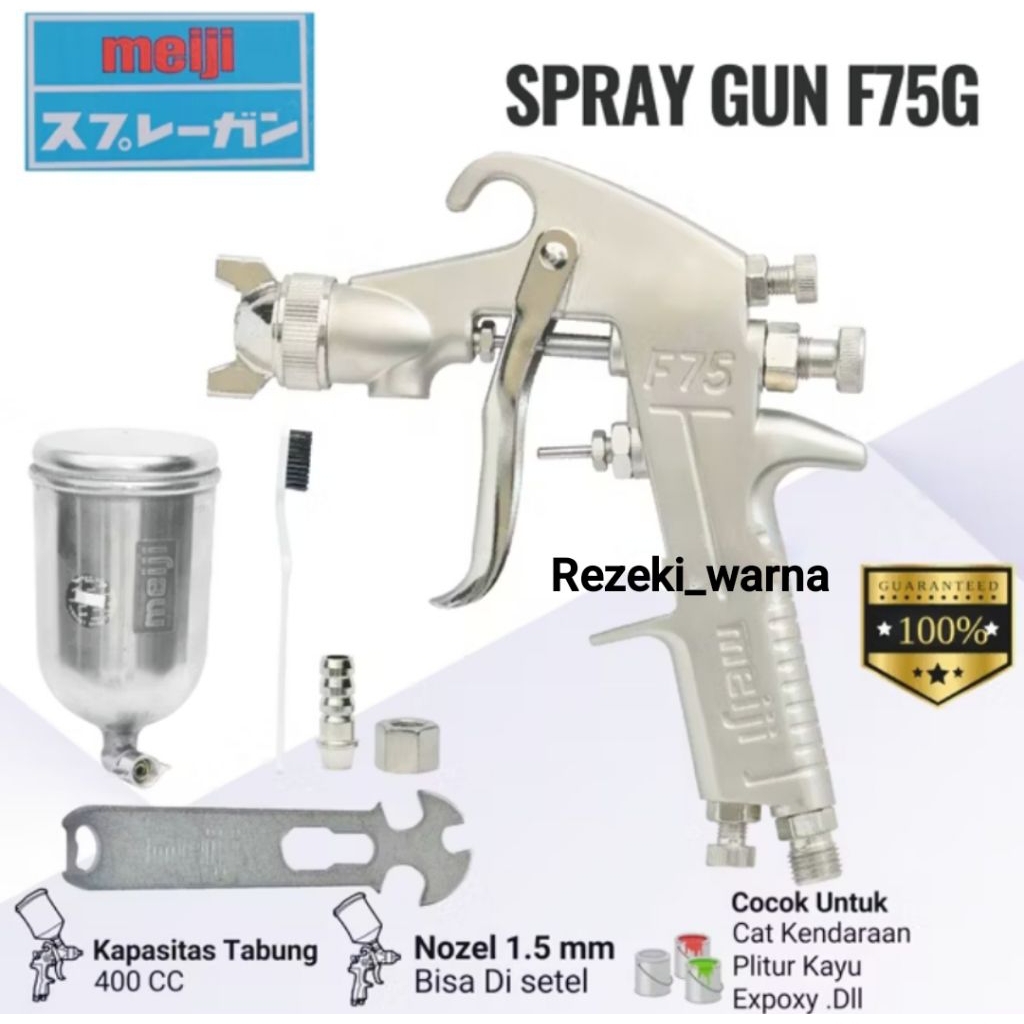 Spray Gun F75G Meiji Spray Gun Meiji F75G Tabung Atas