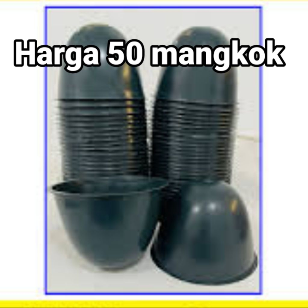 Mangkok getah karet PER 50 pcs mangkok sadap getah karet 500 CC ketebalan mangkok standar WARNA TIDA