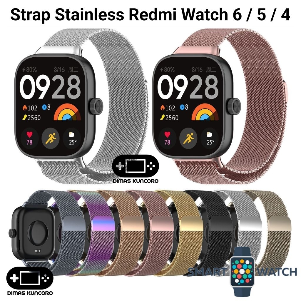 Strap Stainless Redmi Watch 6 / 5 / 4 tali jam steel smartwatch xiaomi
