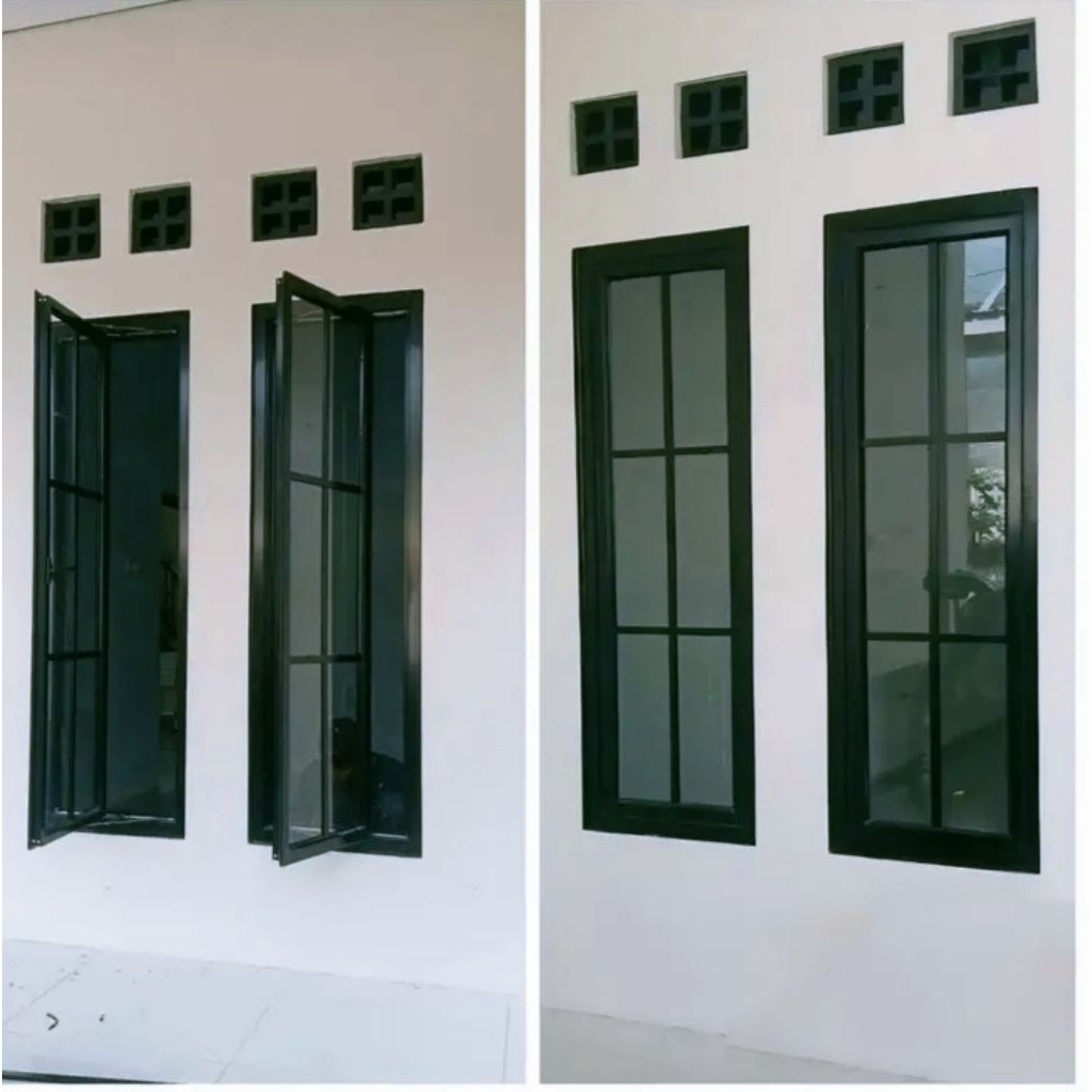 kusen jendela aluminium dacon 3 in bisa custom ukuran sesuai ke butuhan free packing bubble wrap dan