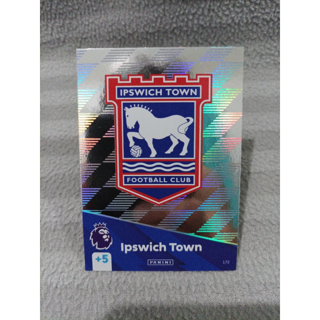 Panini adrenalyn XL EPL 2025 ipswich town team logo