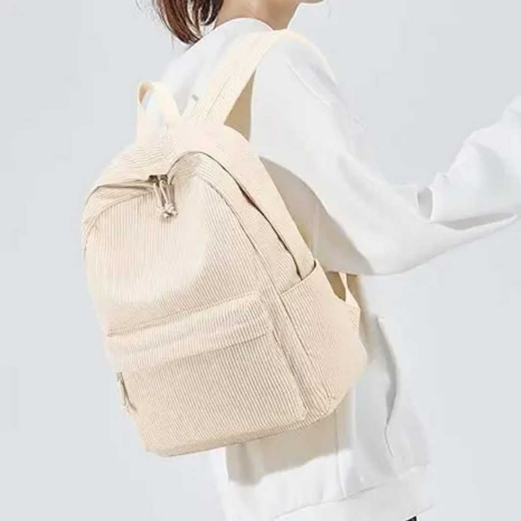 Tas Ransel Corduroy Bagpack Corduroy Tas Ransel Sekolah