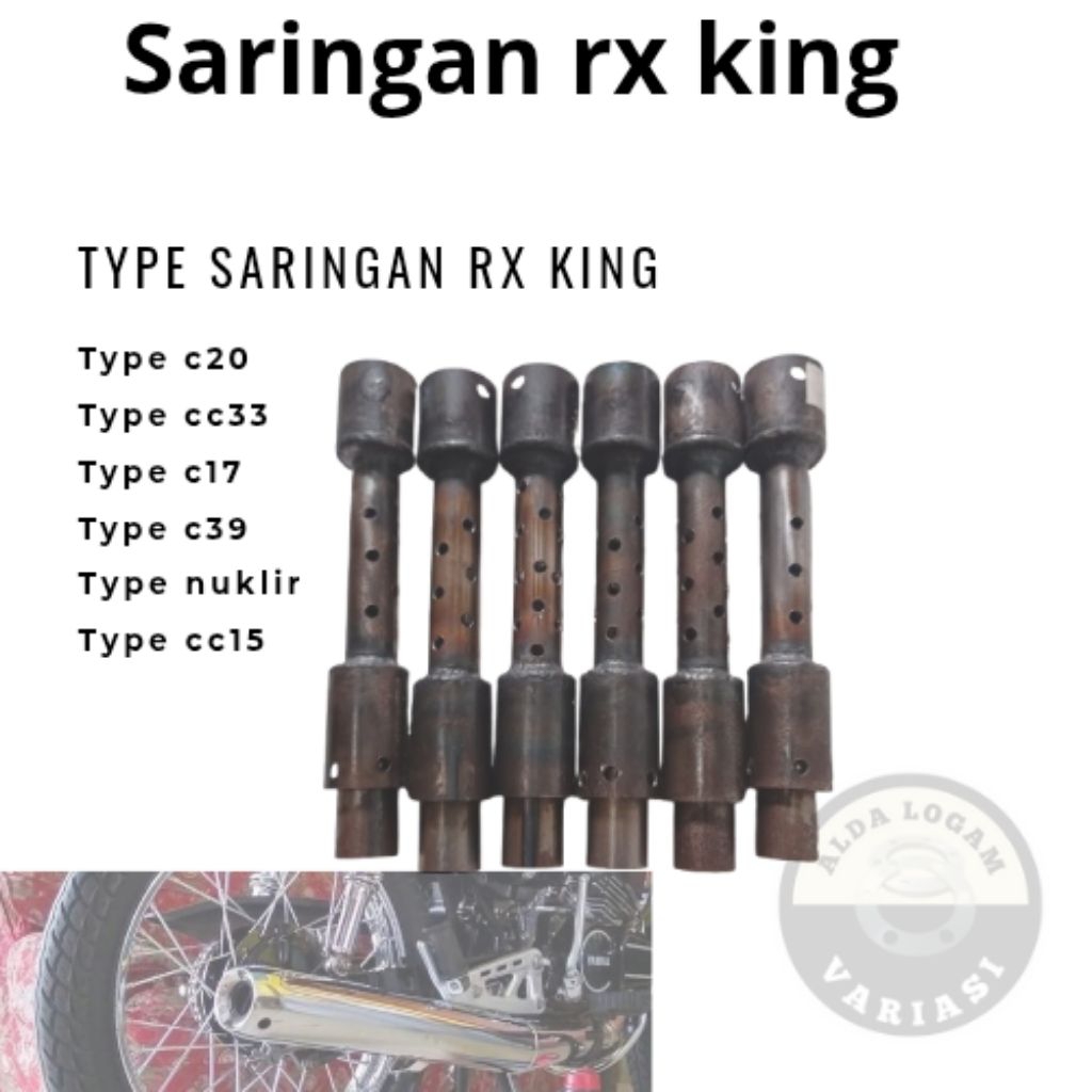 Saringan Knalpot Rx king /Sarangan Rx king Knapot Boban /Saringan knalpot standrt yang sudah di bobo