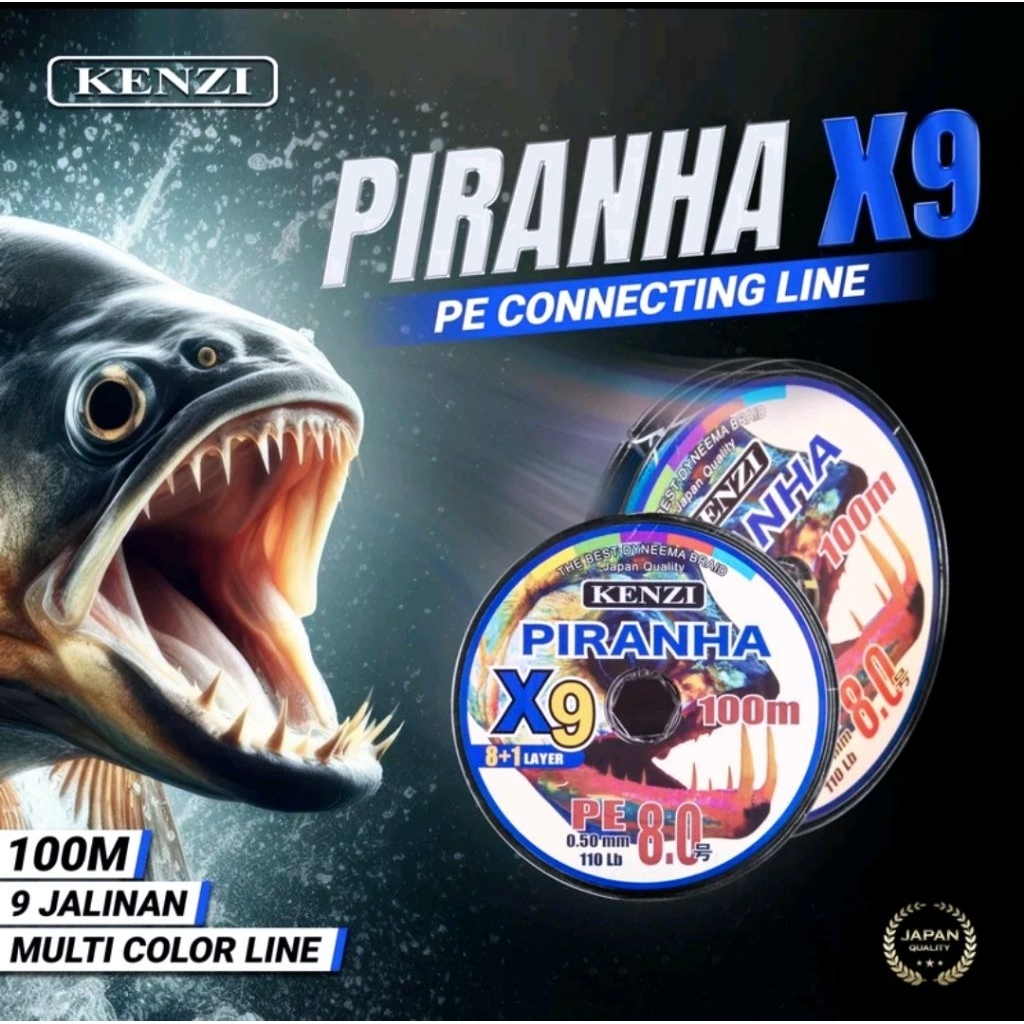 senar PE piranha X9 100 M